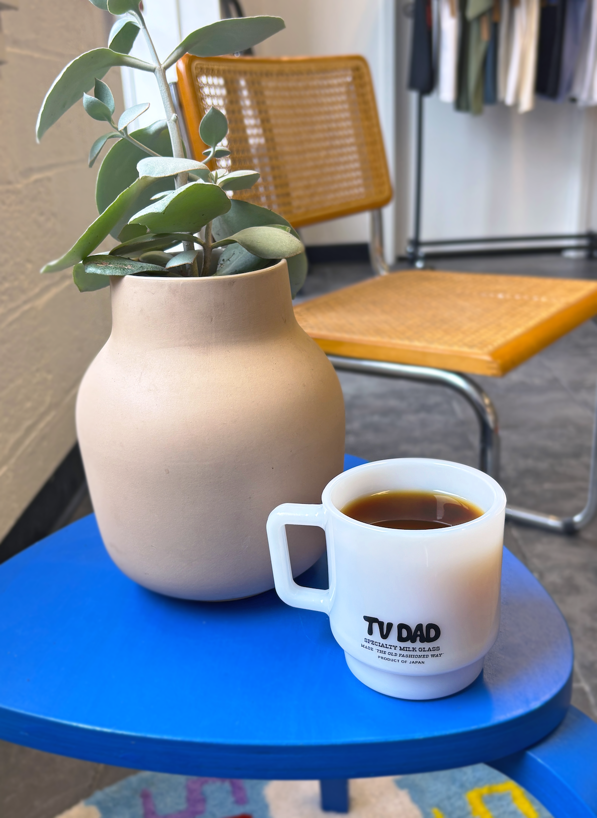 Milk Glass Mug TV DAD