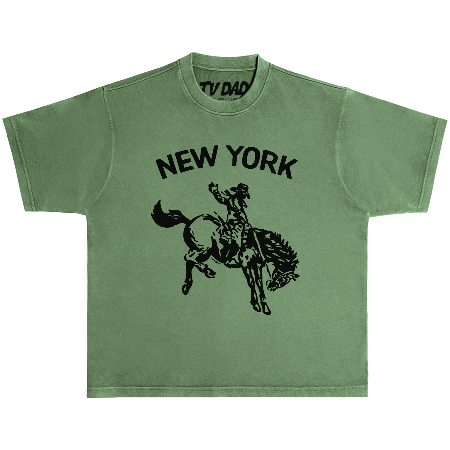 Rodeo Tee - Greasy Green