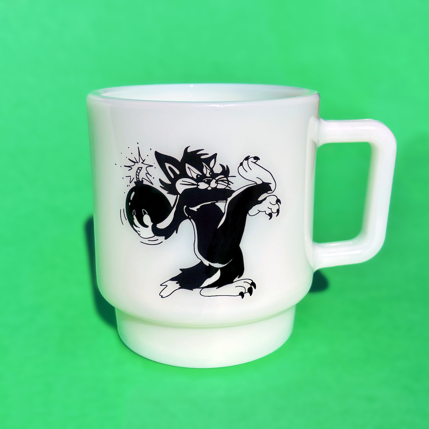 Japanese Milk Glass Mug