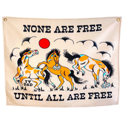 Solidarity Stallions Wall Flag