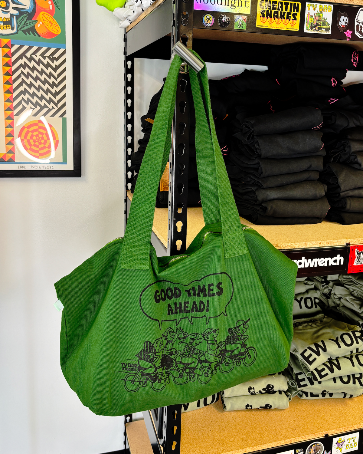 Good Times Zipper Tote Bag