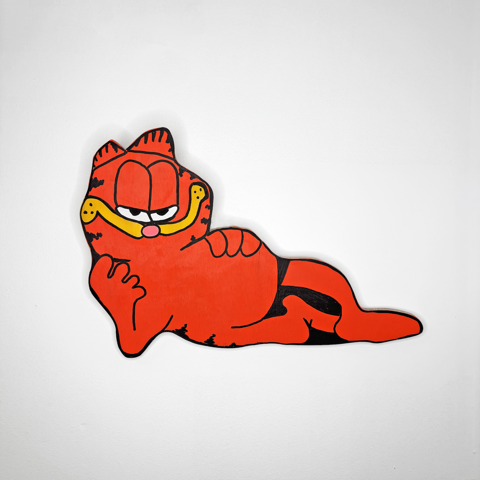 Lounging Garf Wood Cutout