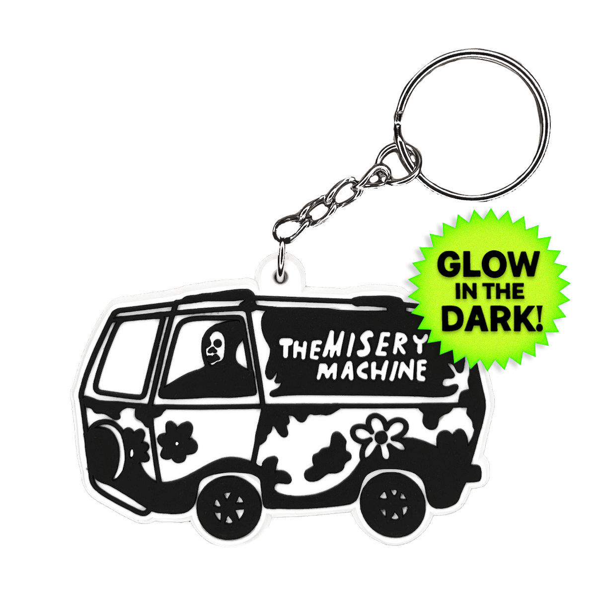 Misery Machine Glow in the Dark Keychain