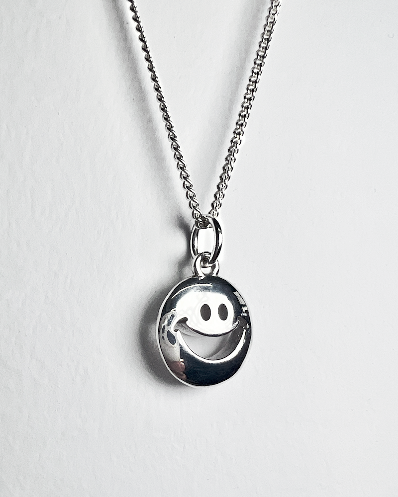 Smiley Silver Pendant