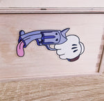 Tired Gun Sticker