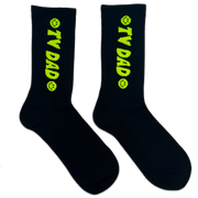 Smiley Socks Black with Neon