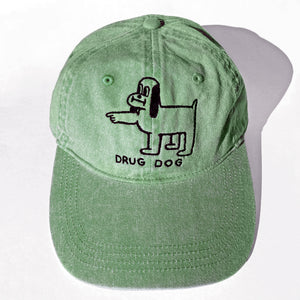 DRUG DOG Cap - Washed Green