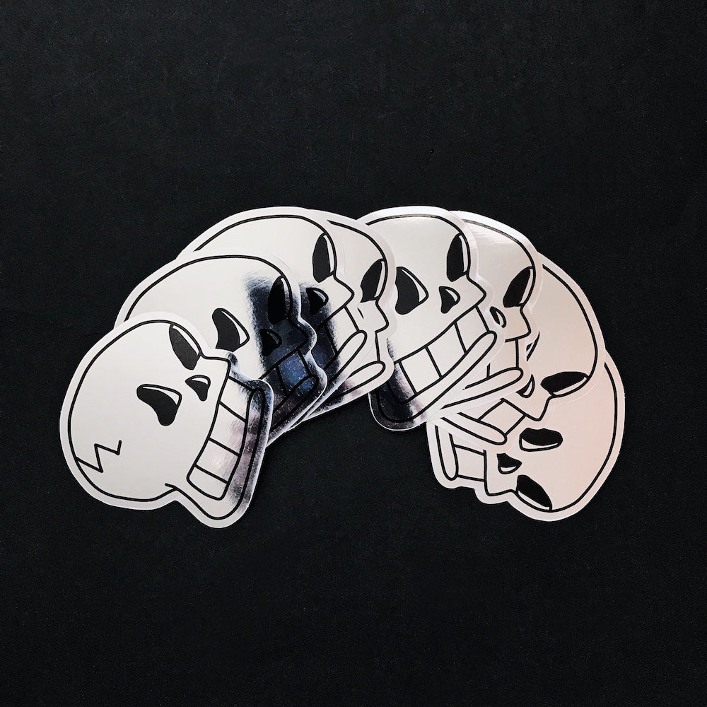 SKULL Mirror Stickers